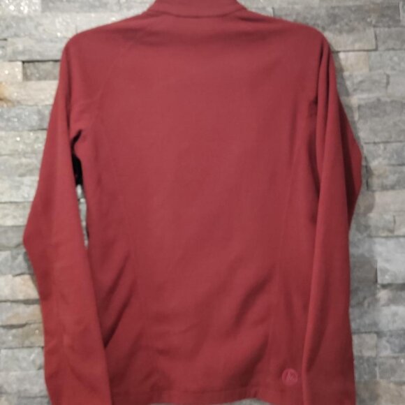 Marmot Brick Red Fleece Zip Up SMALL - Picture 2 of 3